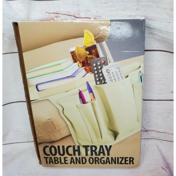 Kovot Sofa Couch Arm Tray Table Remote Control and Cellphone Organizer Holder - Picture 5 of 8